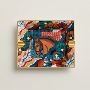 Colorful Horse Design Ashtray